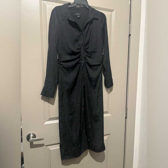 Halogen Marbleized Long Sleeve Shirt Dress - Picture 4 of 8